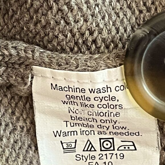 Mens’ J.Crew Button Neck Cotton Sweater Size L - Picture 4 of 4